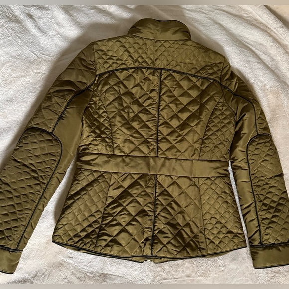Olive Quilted Women's Jacket size 8 - Picture 5 of 12